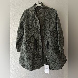 Animal print jacket size 9 girls